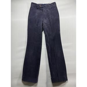 Incotex Venesia 1951 Men's Purple Gray Cuffed Corduroy Pants - UK 42 (27x29)